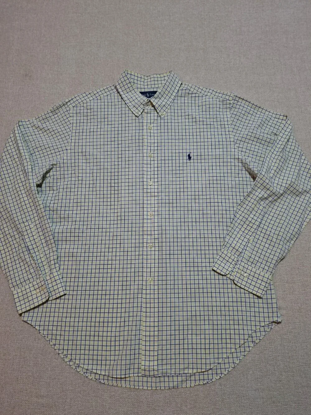 Ralph Lauren Classic Fit Plaid Button Down Shirt XL 17.5